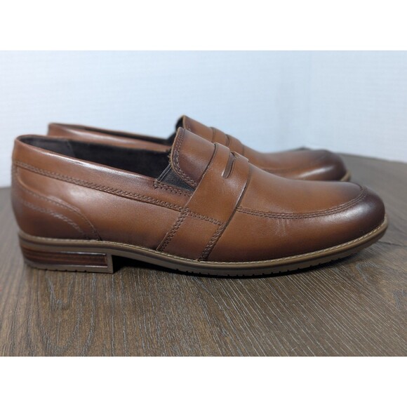 Rockport Total Motion Office Penny Loafers Mens 7 Carmel Brown Slip On Dress main image 10